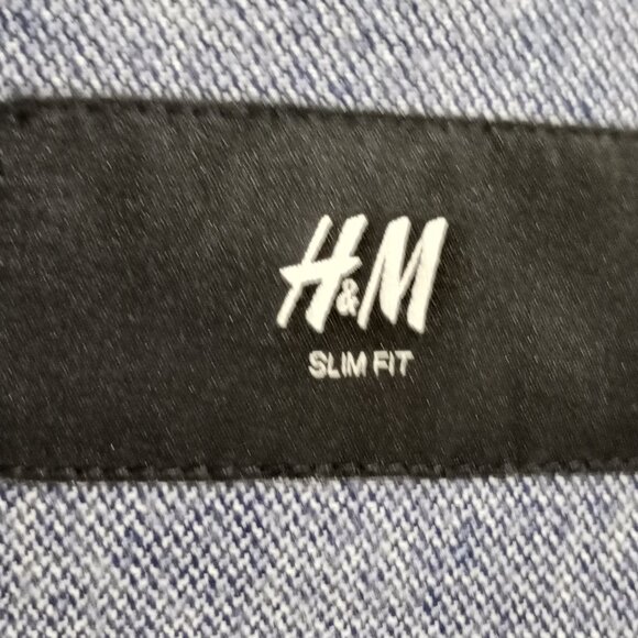 H&M SMART CASUAL SINGLE BREAST JACK WITH BROWN PATCH ELBOWS MEN SIZE XL - Picture 2 of 9